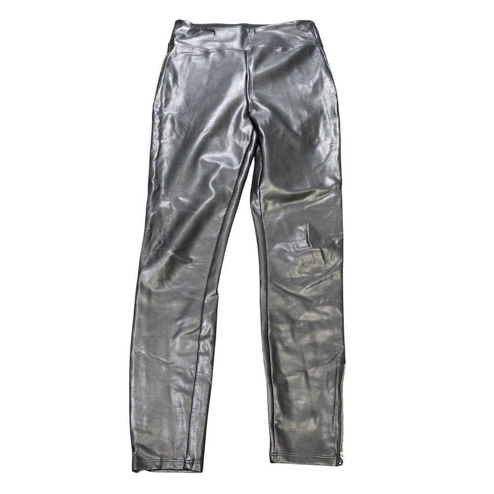 Abercrombie &‎ Fitch Faux Leather Ankle Zip Leggings Women's Size S Black